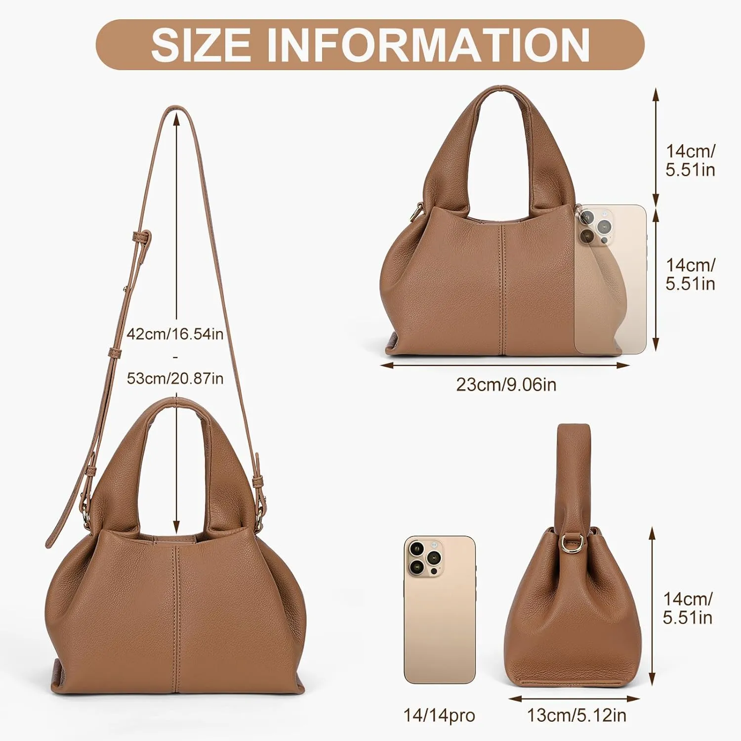 Juoxeepy Crossbody Bag Purse Satchel Handbag for Women Shoulder Bag Chic Dumpling Cloud Bag Clutch Purse