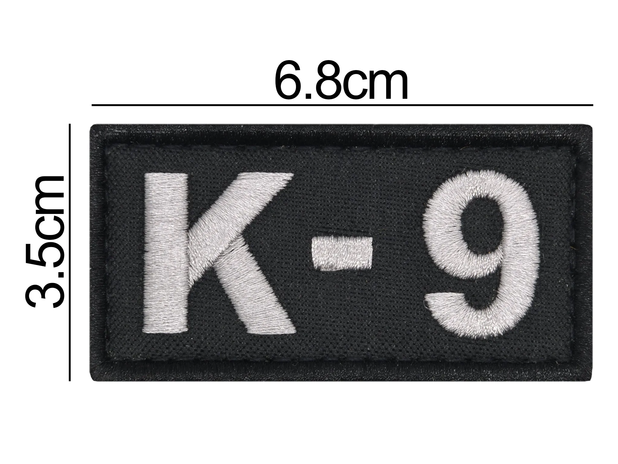 K9 Police Dog Patch Black/Gray