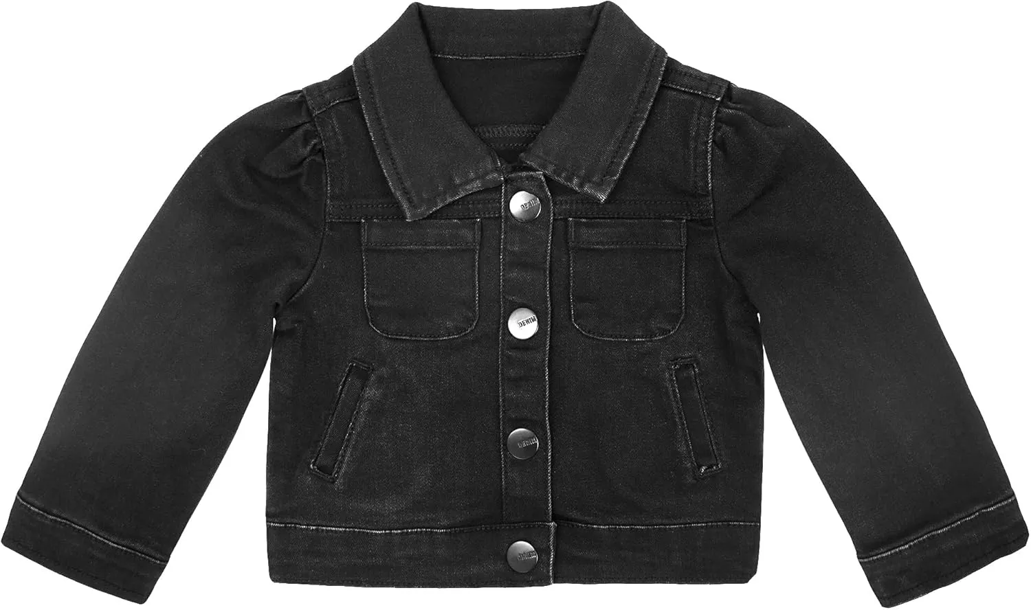 KIDSCOOL SPACE Baby Denim Jacket,Little Toddler Kids Simple Design Stretch Jean Coat