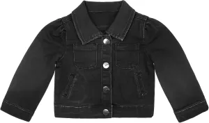 KIDSCOOL SPACE Baby Denim Jacket,Little Toddler Kids Simple Design Stretch Jean Coat