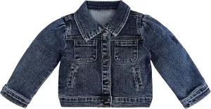 KIDSCOOL SPACE Baby Denim Jacket,Little Toddler Kids Simple Design Stretch Jean Coat