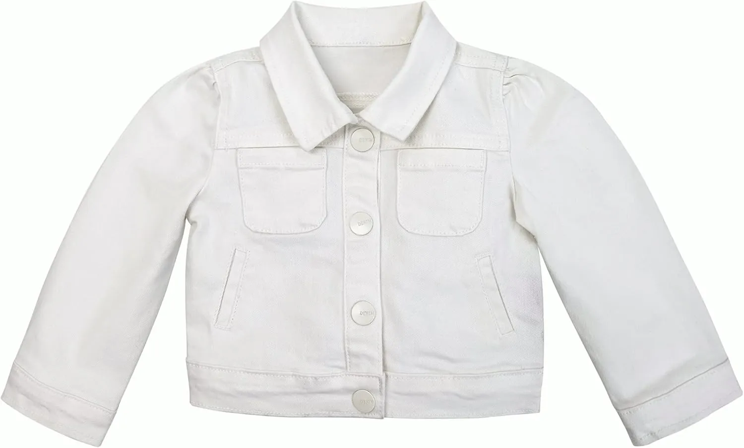 KIDSCOOL SPACE Baby Denim Jacket,Little Toddler Kids Simple Design Stretch Jean Coat