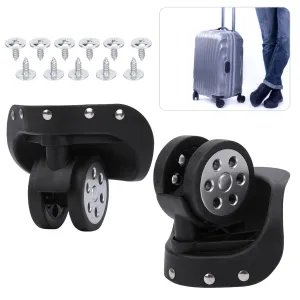 Large Suitcase Wheel Set, 2Pcs Durable Swivel Spinner Casters for Travel & Customs Luggage