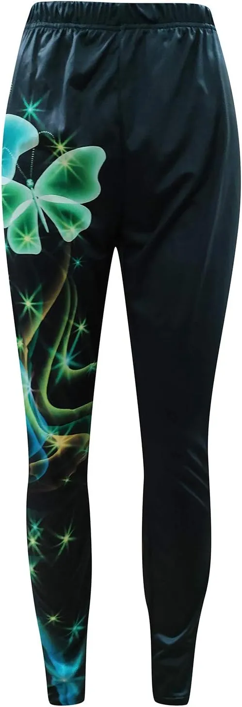 LCMTWX Leggings for Women Jeans Women Button Pocket Waist Elastic Color High Pants Leggings