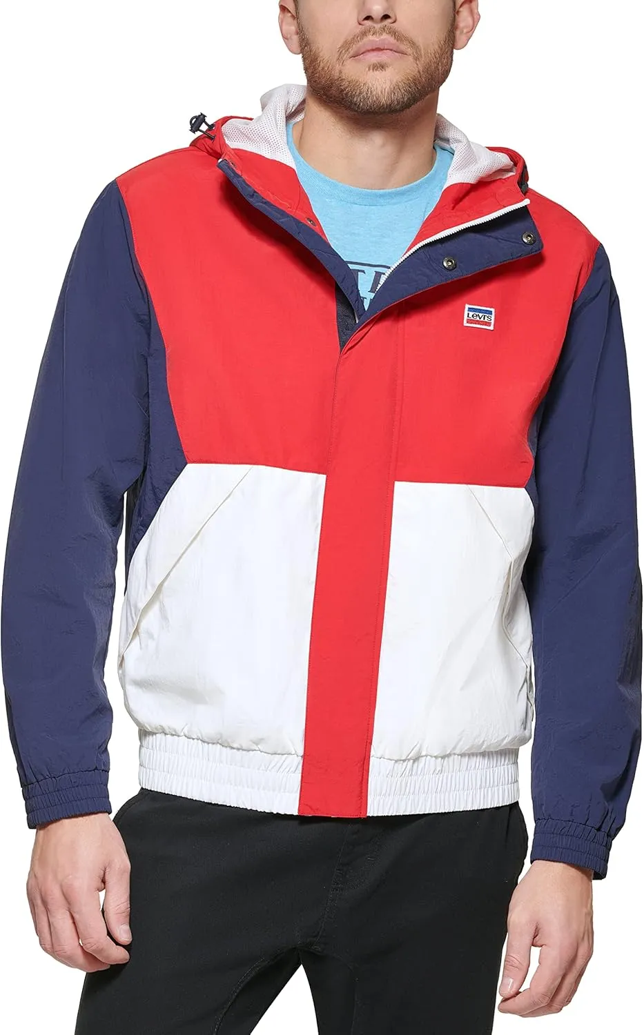 Levi's Men's Retro Color Block Windbreaker