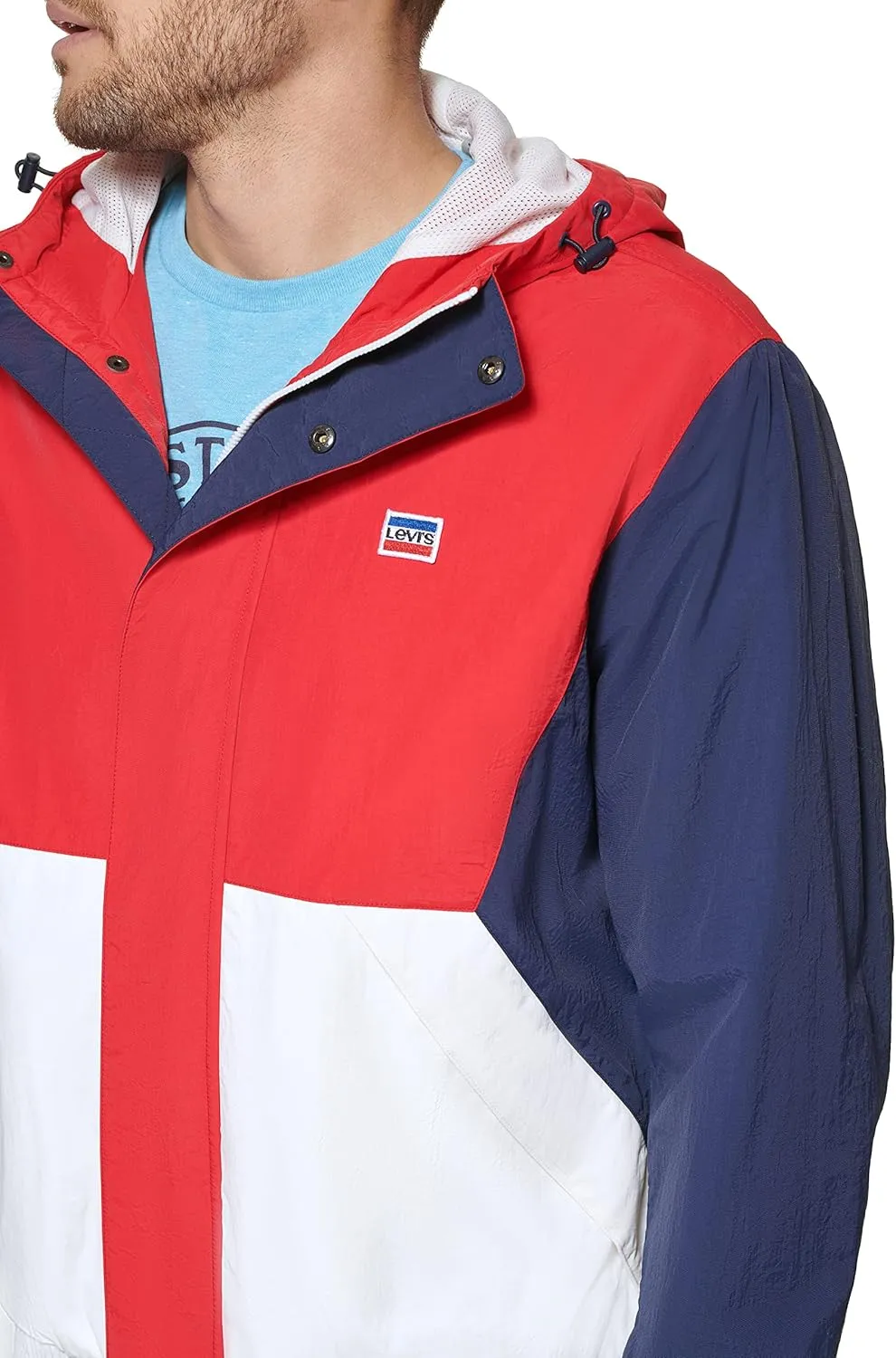 Levi's Men's Retro Color Block Windbreaker