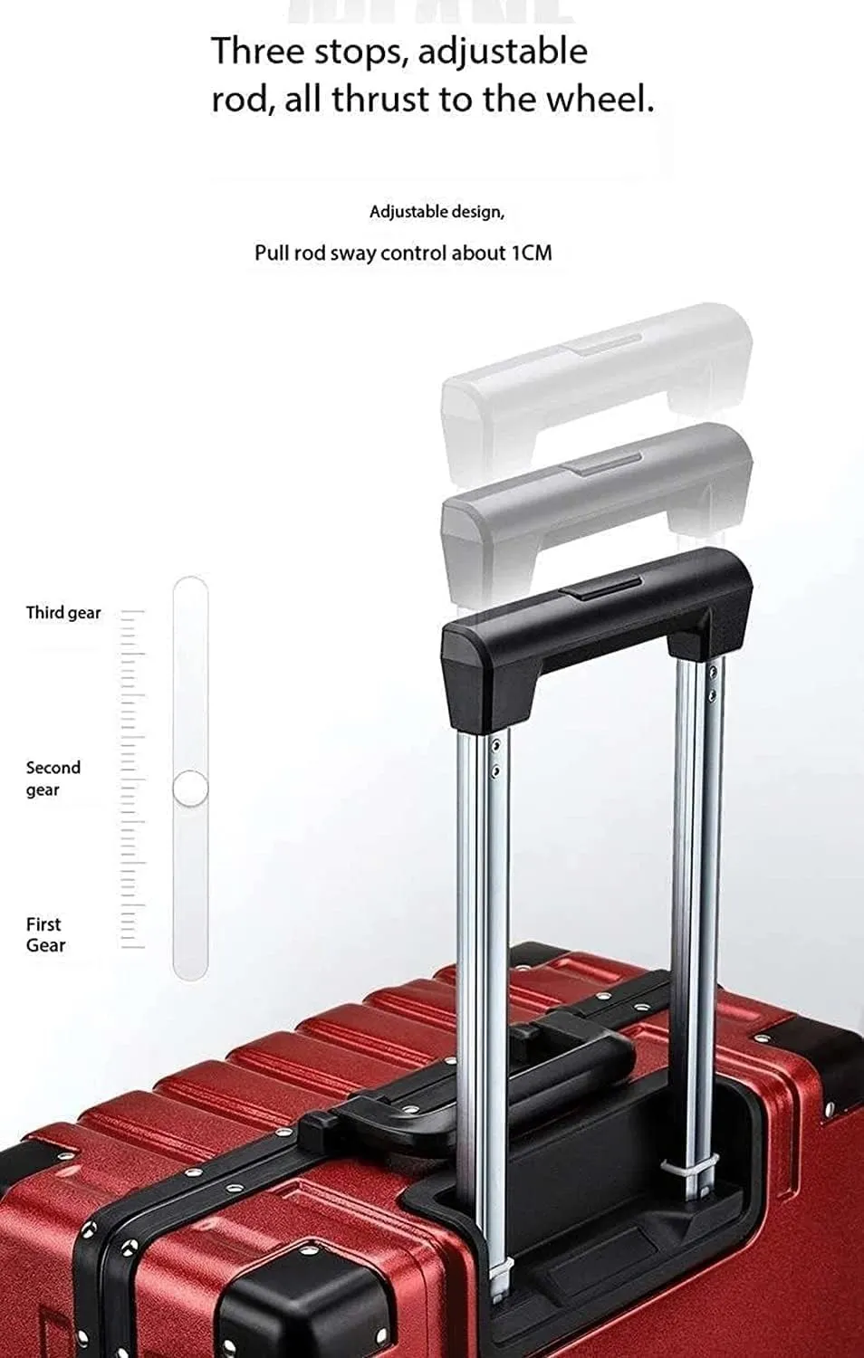Lightweight Hardside Luggage with Spinner Wheels - Durable Travel Suitcase with Aluminum Frame(C,20 inches)