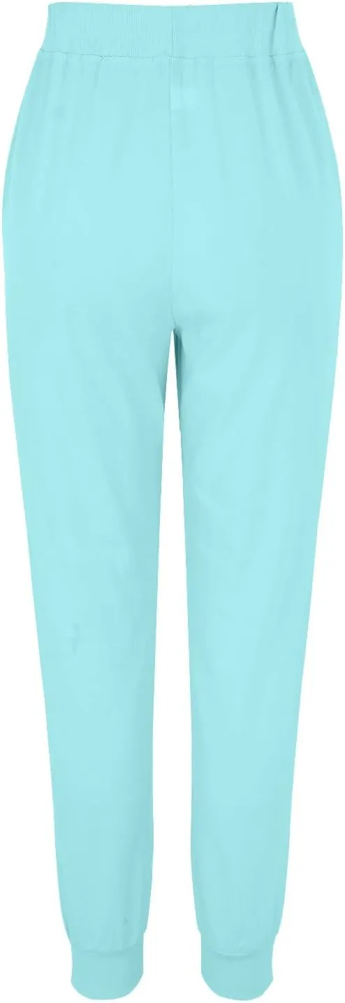 Linen Joggers for Women Casual Tapered Pants Elastic High Waist Cotton Linen Pants Drawstring Pants with Pockets Trousers