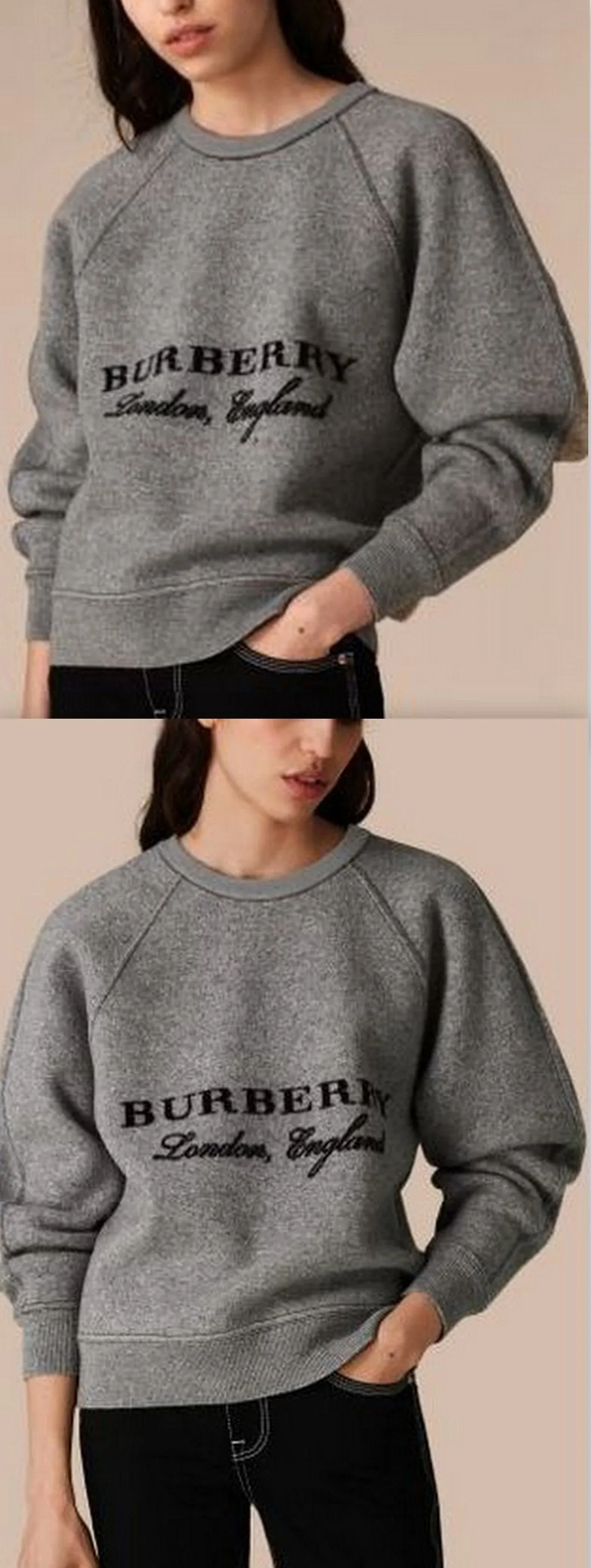 Logo Sculpted Sweatshirt, Grey