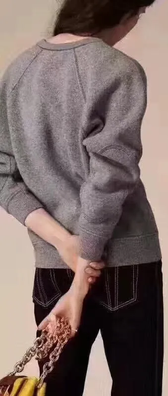 Logo Sculpted Sweatshirt, Grey