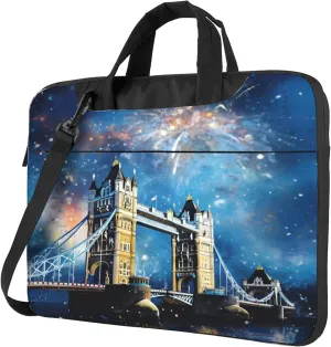 London Fireworks Landscape Laptop Shoulder Bag for Women, Laptop Sleeve Case Durable Computer Bag