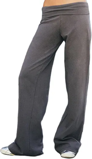 Lounge Yoga Pants for Women Fold Over Low Waist Wide Leg Sweatpants Flare Leggings Bell Bottoms Y2K Foldover Pants