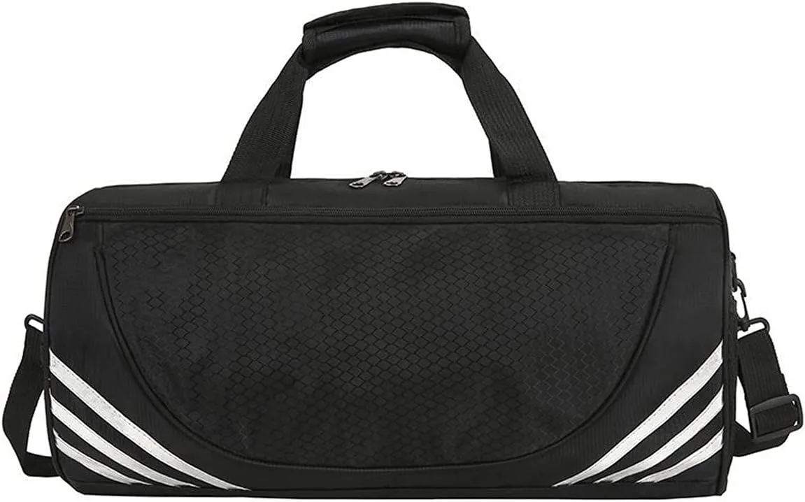 Men Women Travel Large Capacity Fitness Durable Sports Bag Weekend Travel with Shoulder Handbag (A)