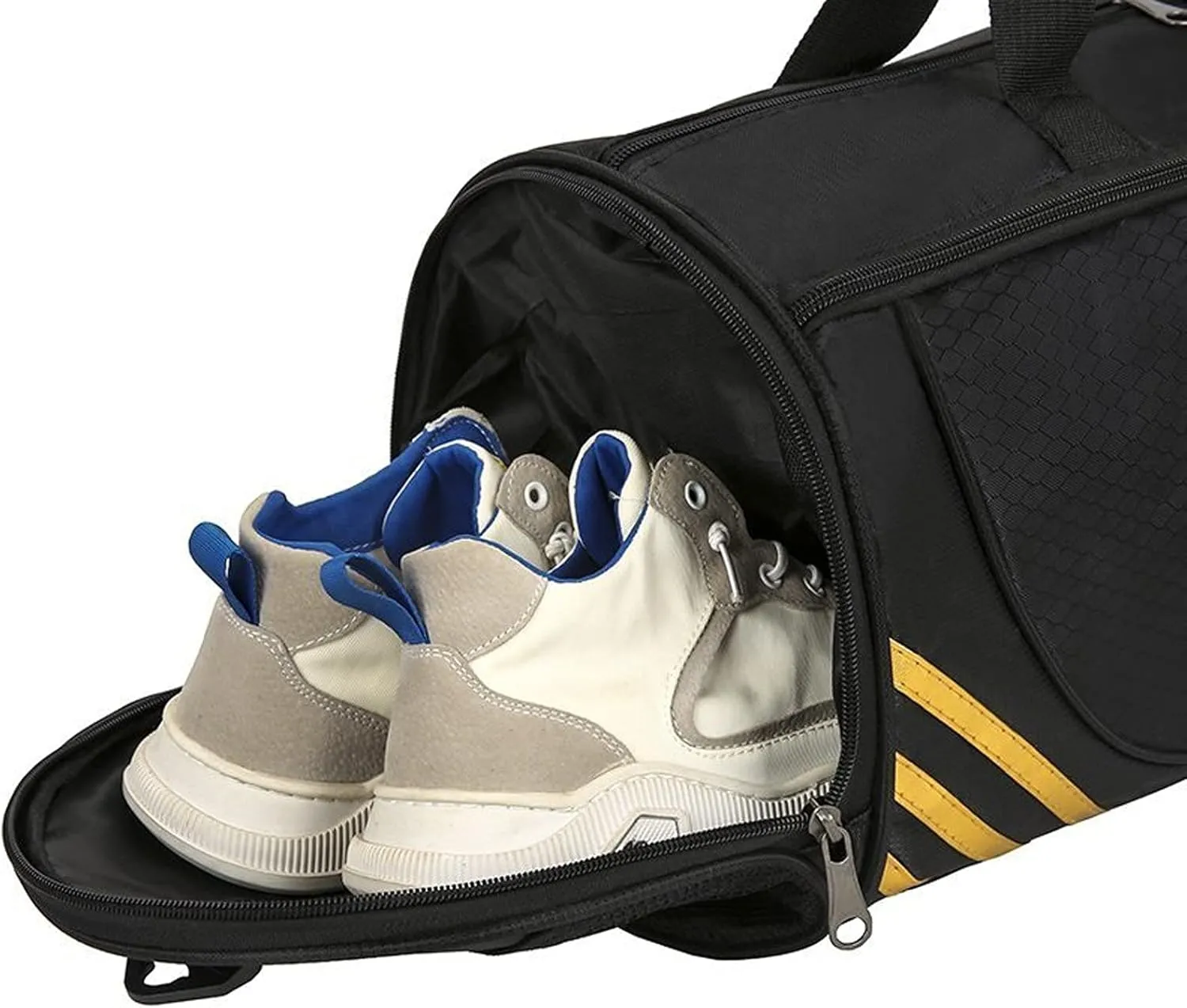 Men Women Travel Large Capacity Fitness Durable Sports Bag Weekend Travel with Shoulder Handbag (A)