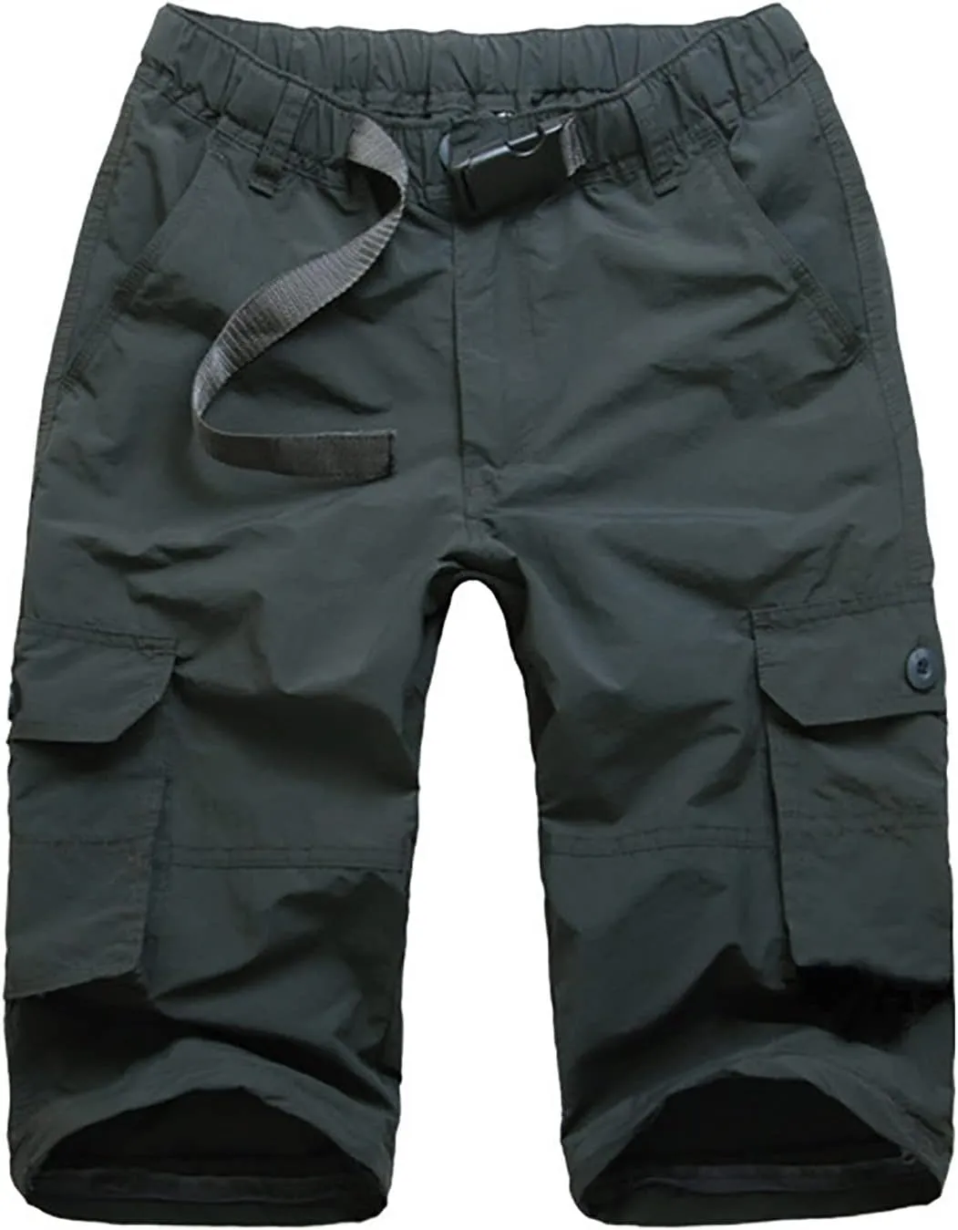 Men's Cargo Pants Casual Stylish Elastic Waist Cotton Multi Pockets Loose Trousers Fashion Outdoor Tactical Pants