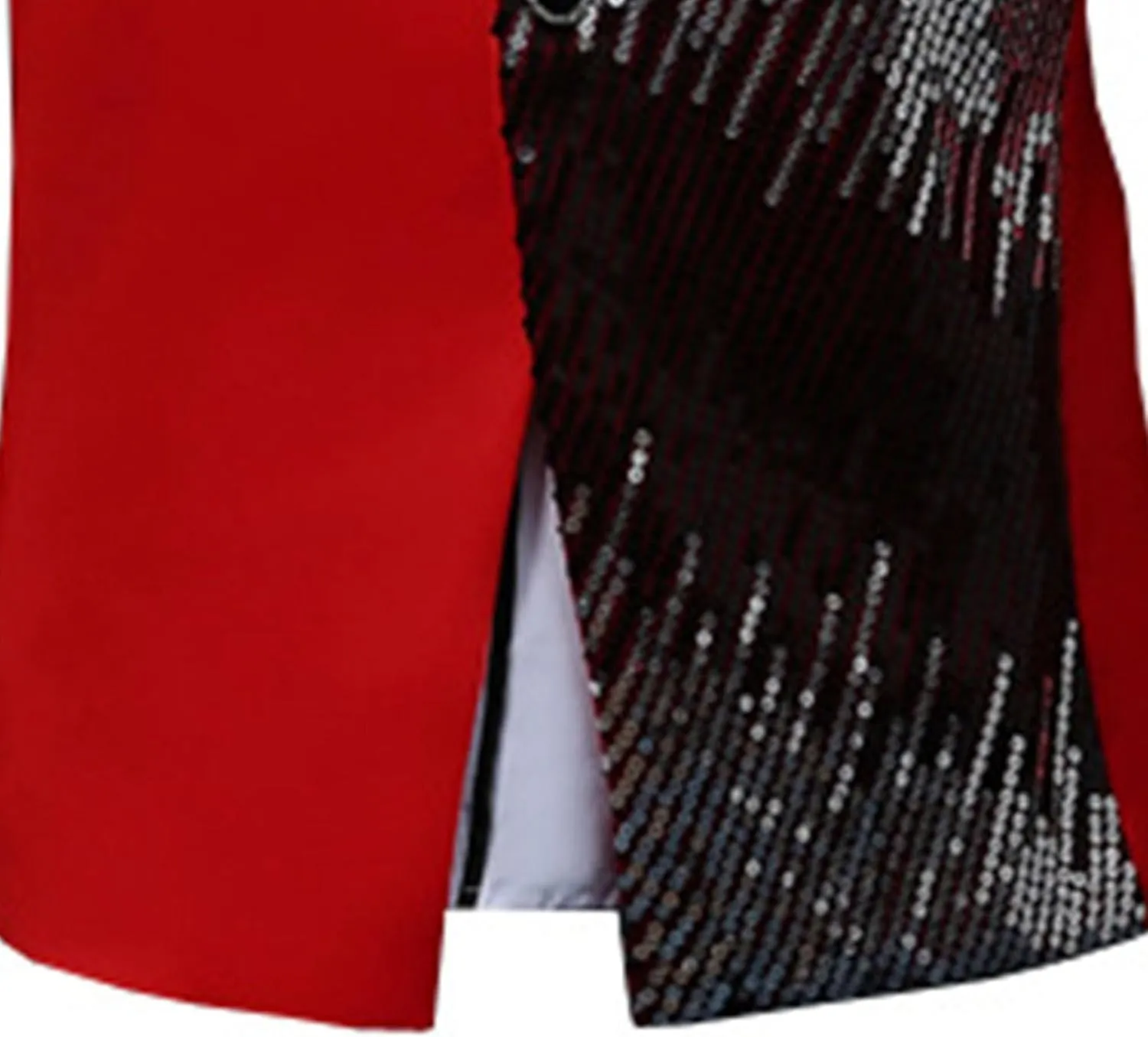 Mens Stylish Tux Dress Blazer Slim Fit Gold Sequin Suit Jacket Party Dinner Prom Sport Coat