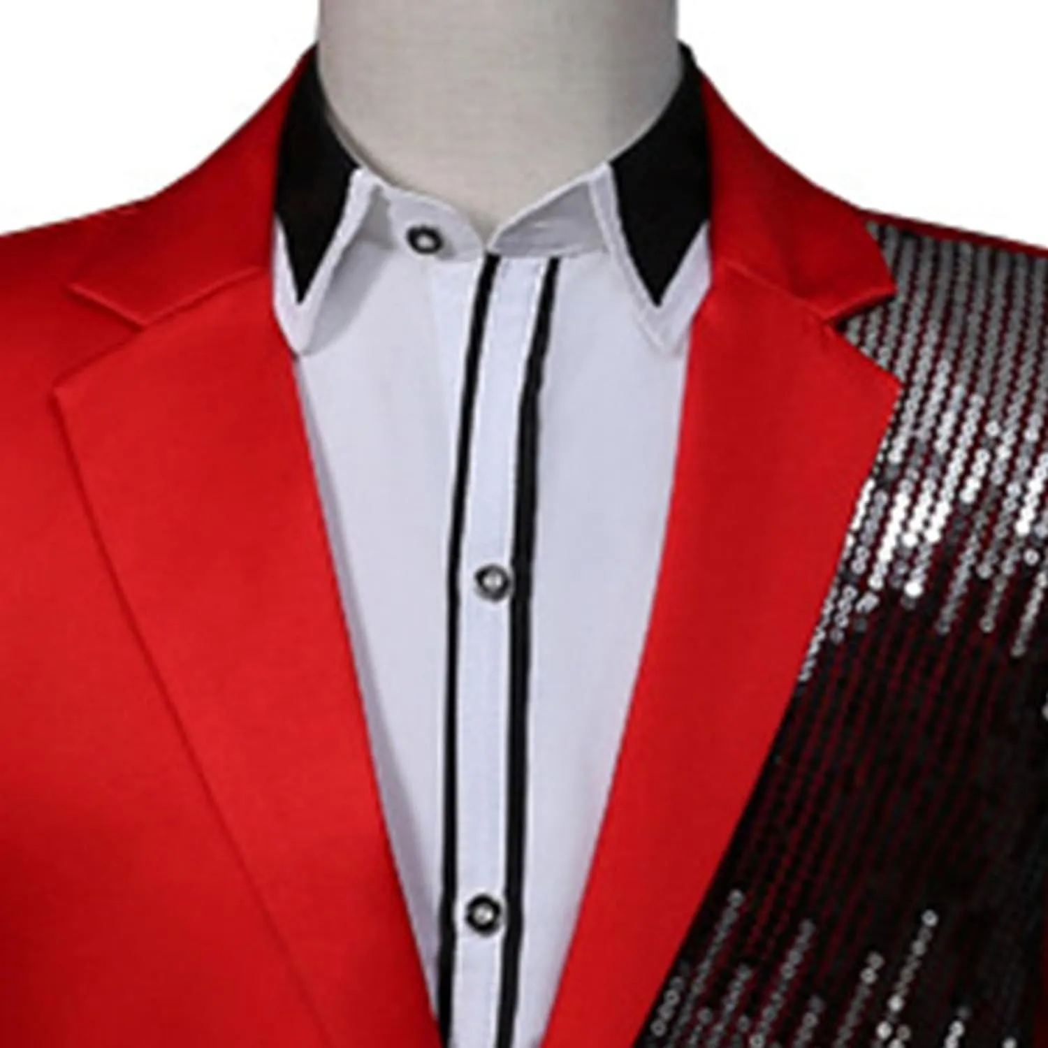 Mens Stylish Tux Dress Blazer Slim Fit Gold Sequin Suit Jacket Party Dinner Prom Sport Coat