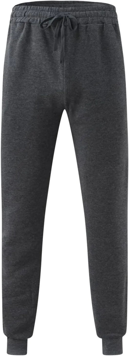 Mens Workout Cargo Sweatpants Flat Front Straight Fit Pants Outdoor Sports Military Ripstop Men's Baggy Pants Thermal
