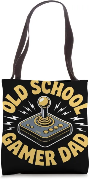 Nostalgic Gamer Dad Video Game Controller Retro Gamer Tote Bag