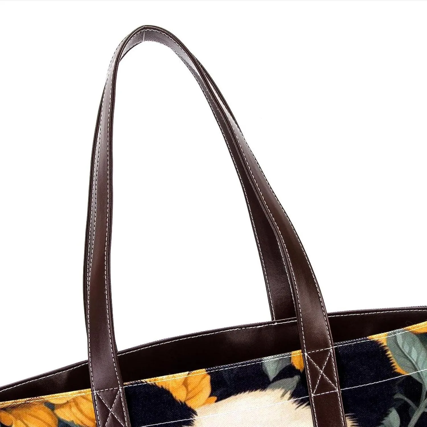 Panda Sunflower-507 Shoulder Purses for Women Large Soft Washed Leather Purses and Durable Handbags