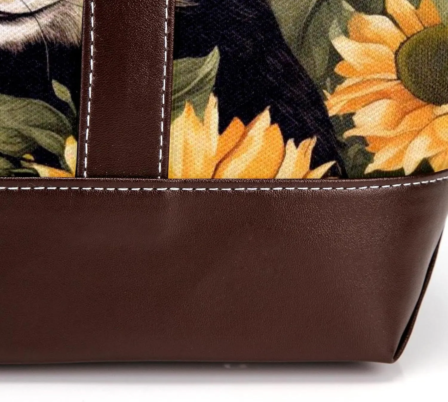Panda Sunflower-507 Shoulder Purses for Women Large Soft Washed Leather Purses and Durable Handbags