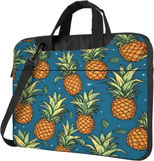 Pineapple Tropical Fruit Laptop Shoulder Bag for Women, Laptop Sleeve Case Durable Computer Bag