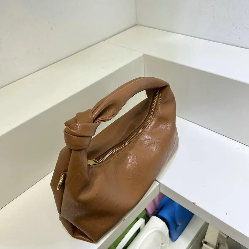Purse for Women PU Leather Shoulder Bag Hobo Tote Crossbody Bag Chic Knot Bag Handbag