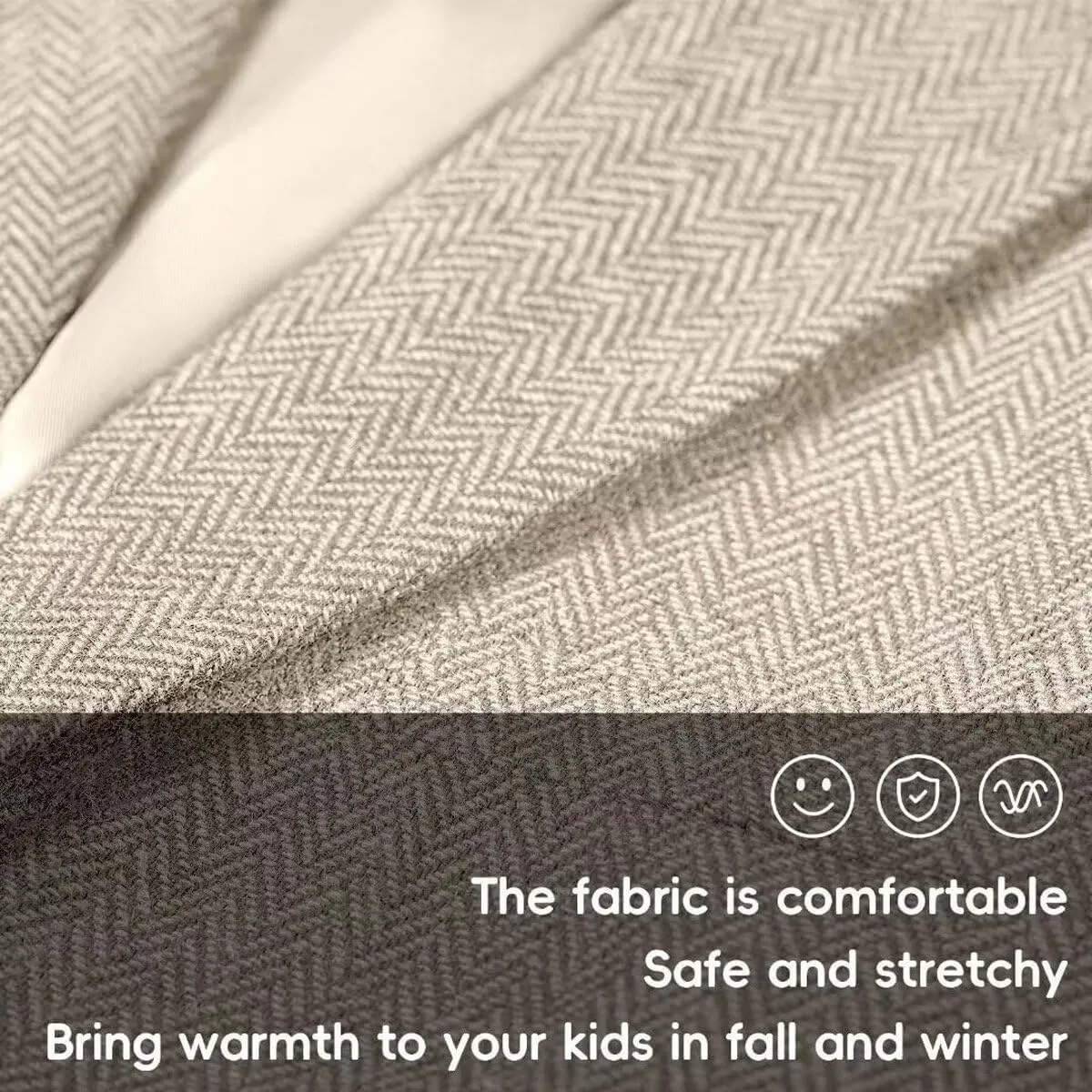 Retro 3 Pieces Slim Fit Boy Suit Tweed Herringbone Formal Stylish Vest Tuxedo Pants Wedding Homecoming Dress Wear Set