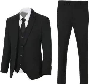 Retro 3 Pieces Slim Fit Boy Suit Tweed Herringbone Formal Stylish Vest Tuxedo Pants Wedding Homecoming Dress Wear Set