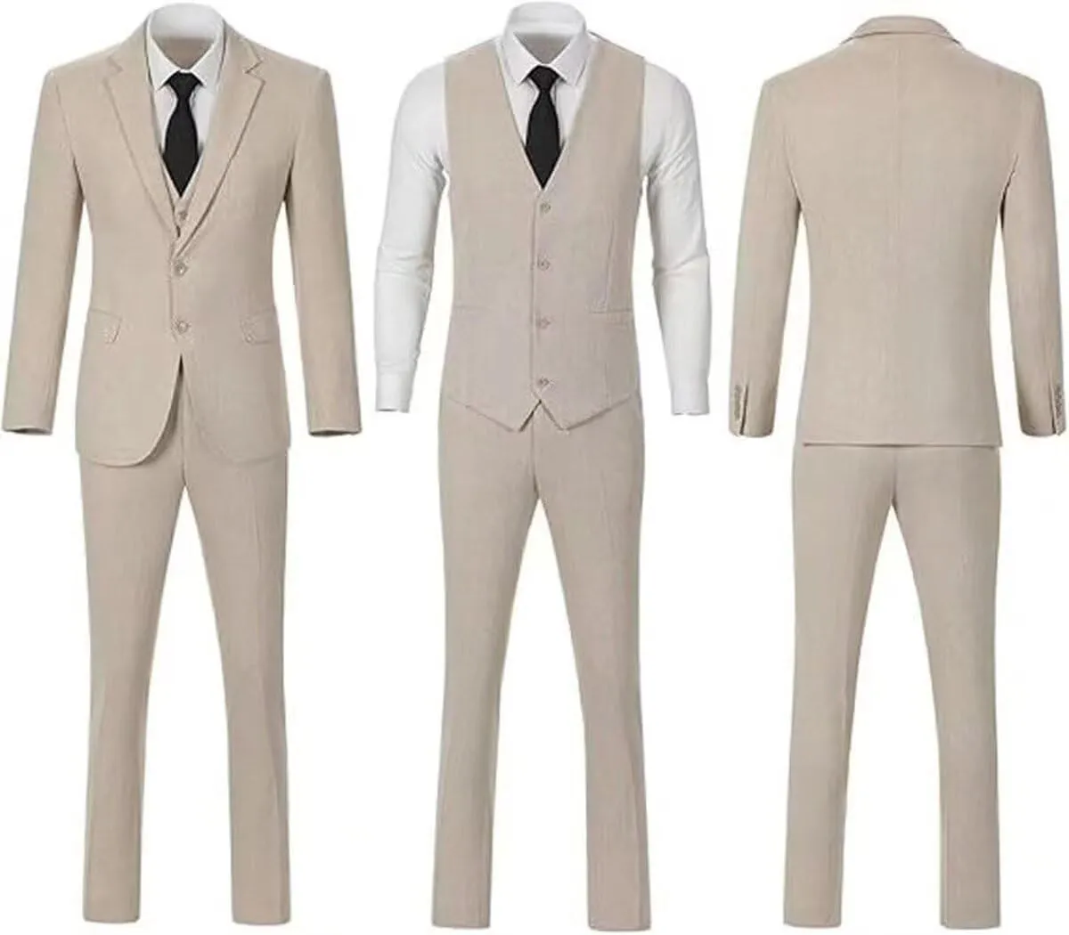 Retro 3 Pieces Slim Fit Boy Suit Tweed Herringbone Formal Stylish Vest Tuxedo Pants Wedding Homecoming Dress Wear Set