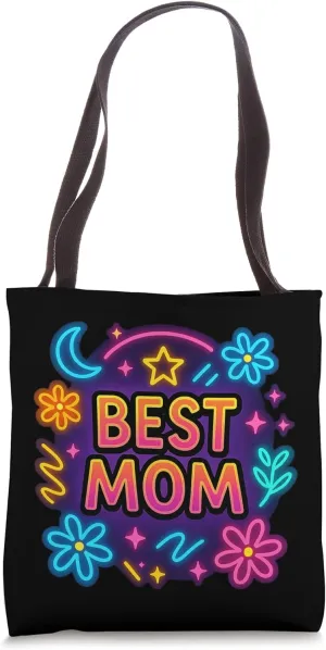Retro Cool Best Mom Tote Bag