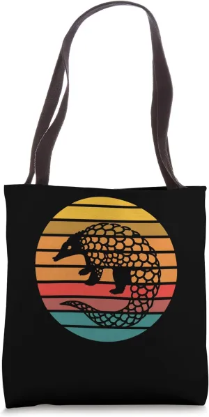 Retro Pangolin Tote Bag