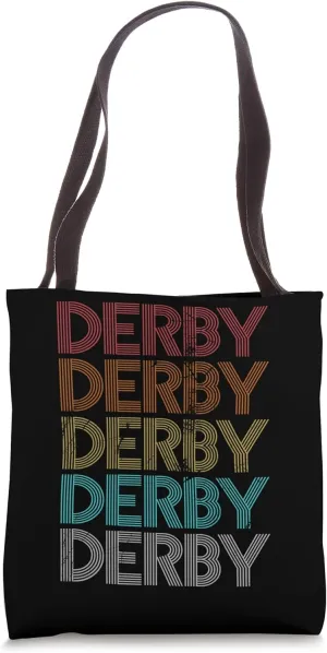 Retro Vintage Derby Tote Bag
