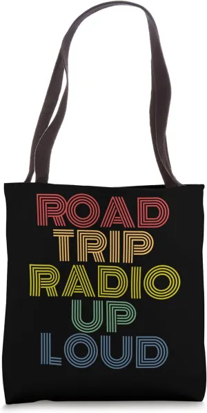 Road Trip Radio Up Loud Retro Summer Vintage Vibes Tote Bag