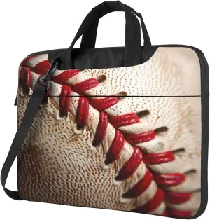 Shabby Baseball Laptop Shoulder Bag for Women, Sport Baseball Laptop Sleeve Case Durable Computer Bag