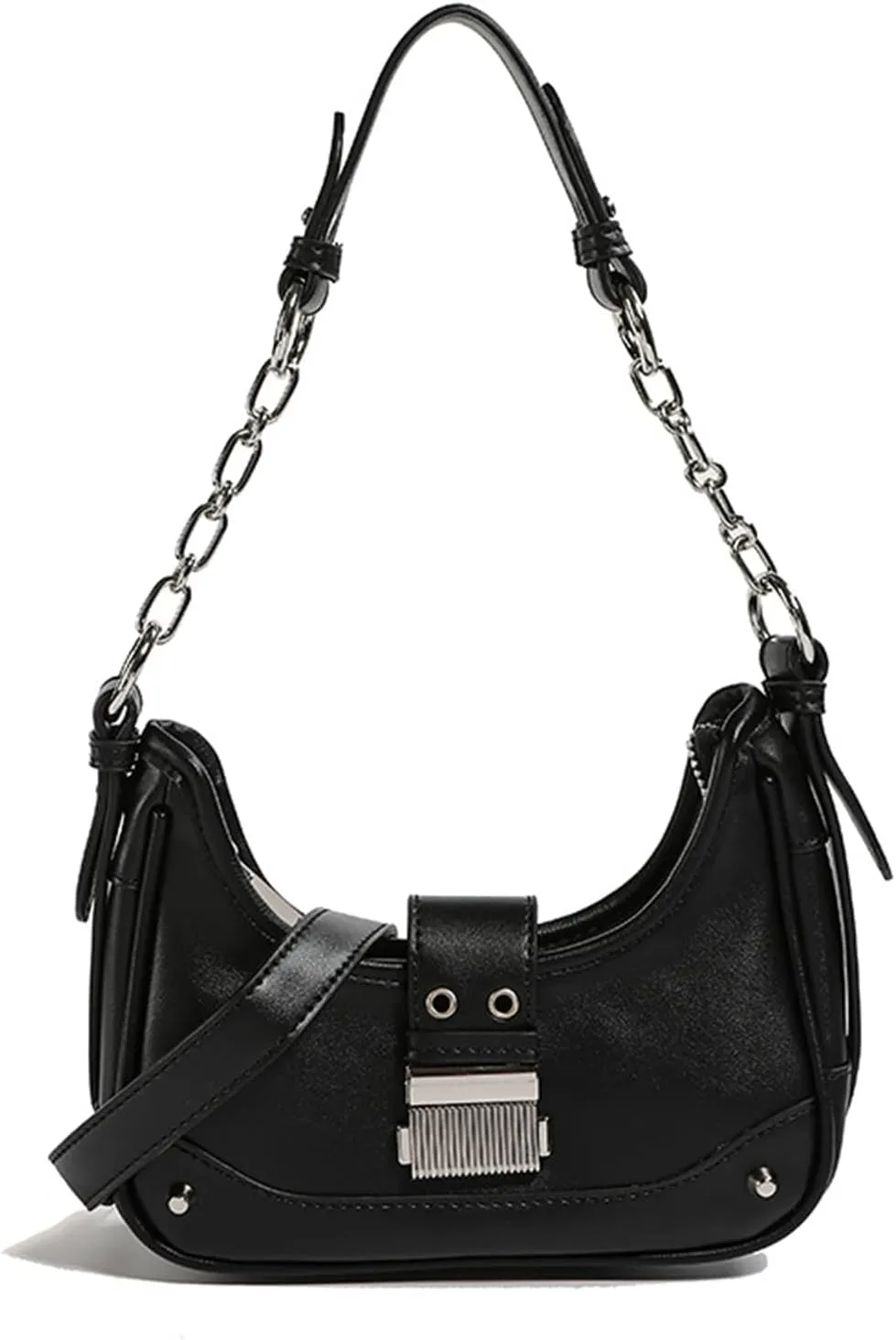 Shoulder Bag for Women, Chic Crescent Hobo Bag, PU Leather Satchel Bag Clutch Purse Handbag