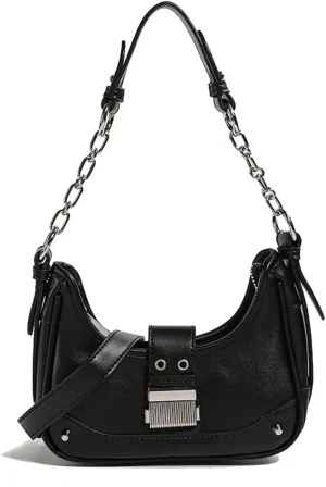 Shoulder Bag for Women, Chic Crescent Hobo Bag, PU Leather Satchel Bag Clutch Purse Handbag