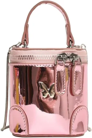Solid Color Shoulder Handbag for Women, Cute Handbag Mini Purse, Chic Bucket Bag, Highlight Crossbody Bag with Zipper