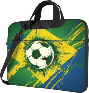 Sport Ball Football Soccer Laptop Shoulder Bag for Women, Laptop Sleeve Case Durable Computer Bag
