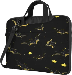 Star Bat Laptop Shoulder Bag for Women, Halloween Animal Laptop Sleeve Case Durable Computer Bag