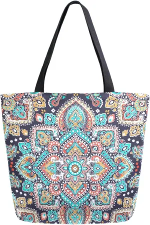 Stylish Cute Pattern Extra Large Shoulder Tote Bag for Beach Travel Weekender Gym Grocery Shopping