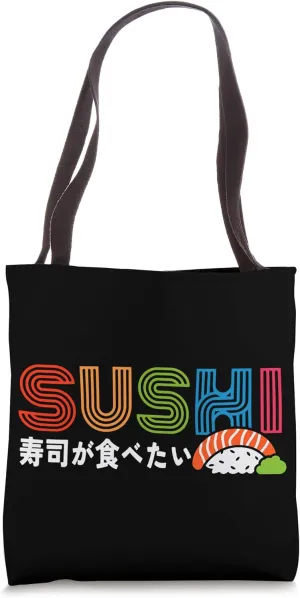 Sushi Lover Retro Tote Bag