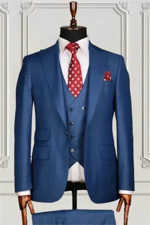 Suzhoufashion Classic Black Three Pieces Formal Business Men Suits