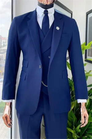 Suzhoufashion Fadwa Dark Green Peaked Lapel Double Breasted Prom Men Suits