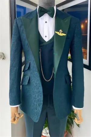Suzhoufashion Isadore Nude Pink Three Pieces Close Fitting Prom Men Suits