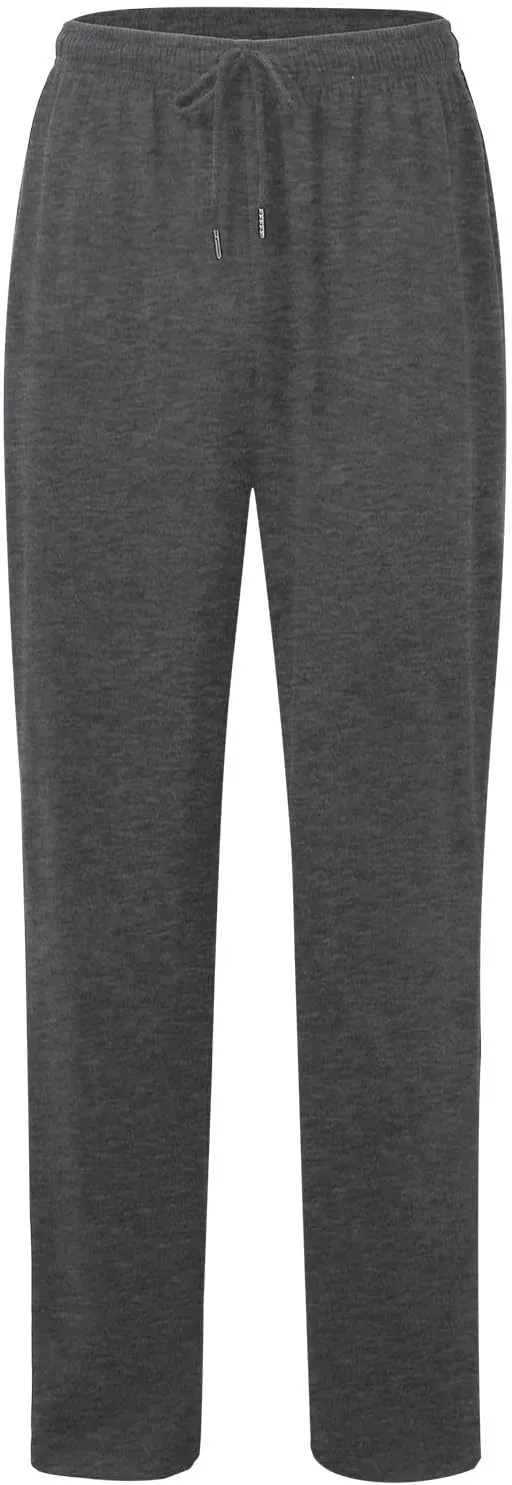 Sweatpants for Men Baggy Sweatpants Straight Casual High Waisted Elastic Waist Athletic Comfy Wide Leg Workout Pants