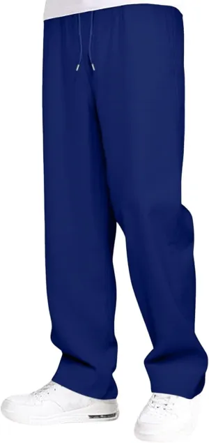 Sweatpants for Men Baggy Sweatpants Straight Casual High Waisted Elastic Waist Athletic Comfy Wide Leg Workout Pants
