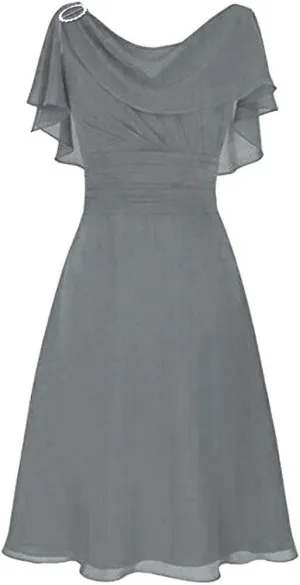 Tea Party Dresses for Woman 1950 Vintage Crew Neck Solid A-Line Swing Sundress Rockabilly Cocktail Party Dresses