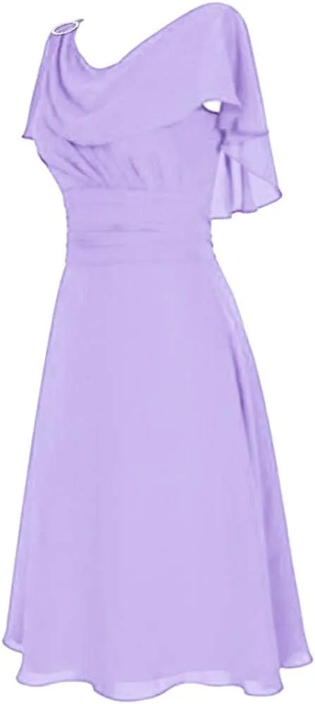 Tea Party Dresses for Woman 1950 Vintage Crew Neck Solid A-Line Swing Sundress Rockabilly Cocktail Party Dresses