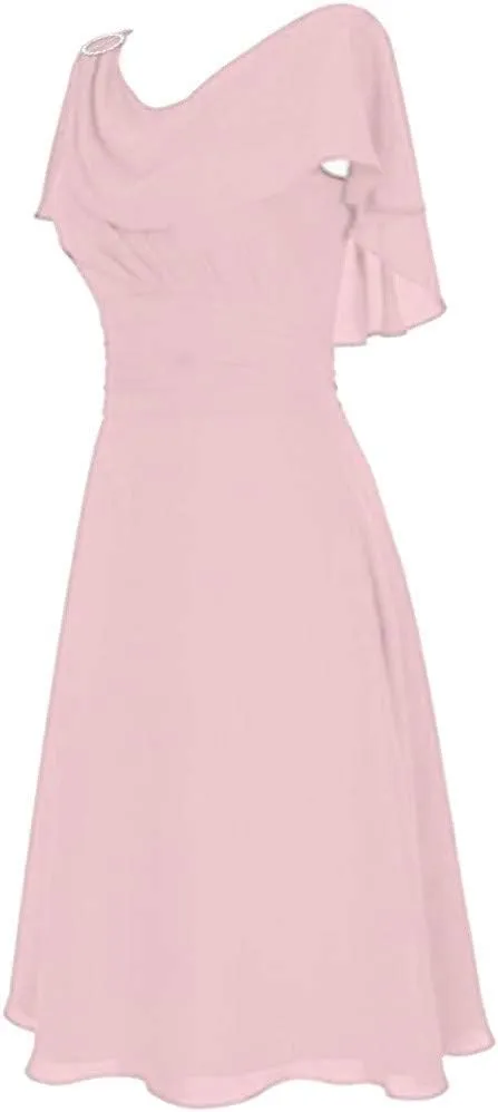 Tea Party Dresses for Woman 1950 Vintage Crew Neck Solid A-Line Swing Sundress Rockabilly Cocktail Party Dresses